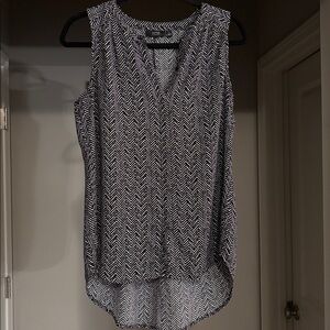 Essentials Monochrome Chevron Women's Blouse